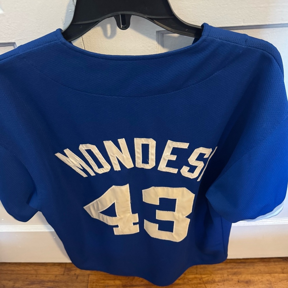 Pre-Owned Raúl Mondesi Dodgers Blue Baseball Jersey - Picture 2 of 7